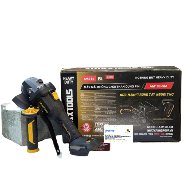 Máy mài góc dùng pin 21V AMAXTOOLS AM125CS-SM (Thân máy)