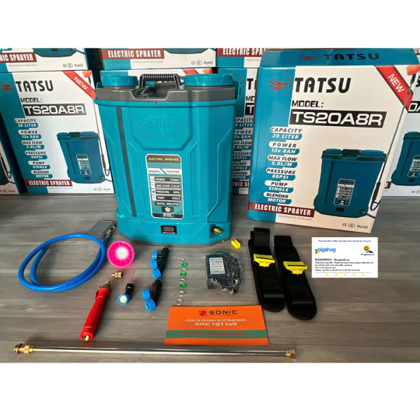 Bình xịt điện 20L có đảo thuốc TATSU TS20A8R
