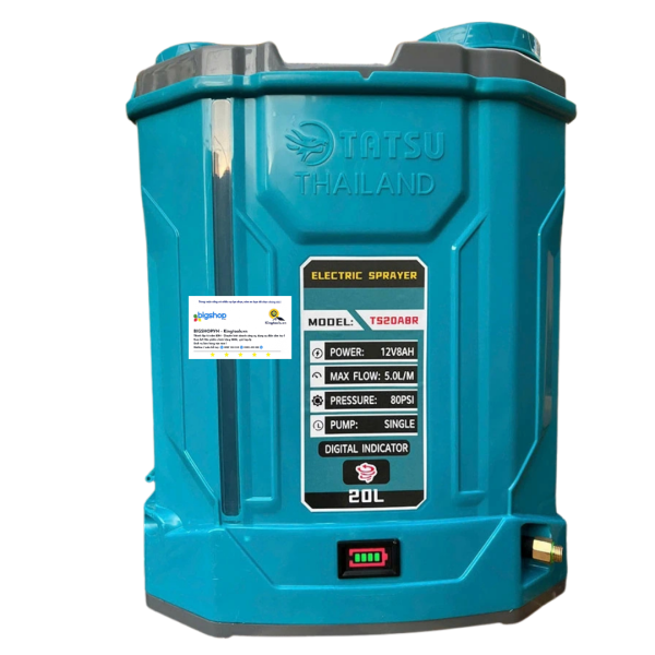 Bình xịt điện 20L có đảo thuốc TATSU TS20A8R