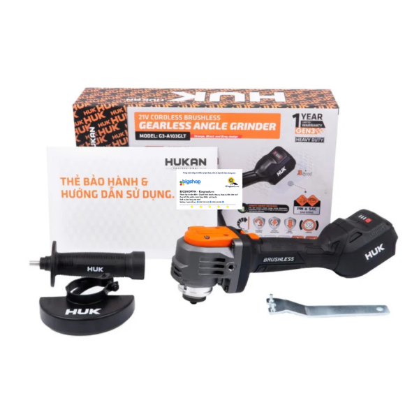 Máy mài pin 21V không bánh răng HUKAN G3-A103GLT (Thân máy)