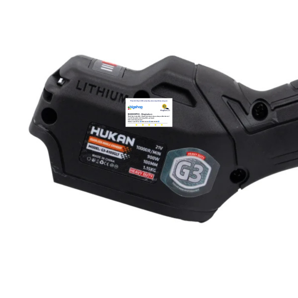 Máy mài pin 21V không bánh răng HUKAN G3-A103GLT (Thân máy)