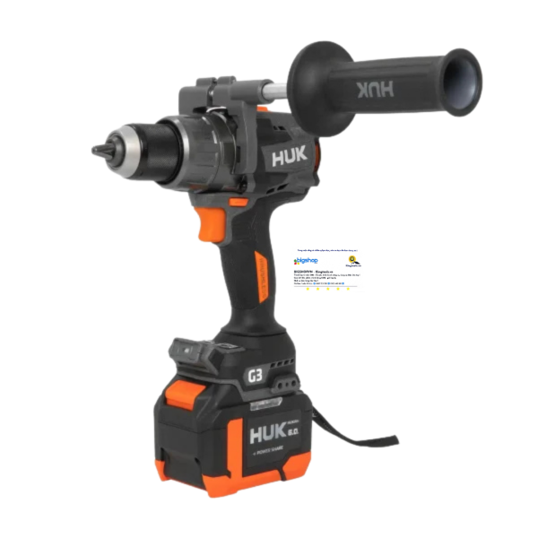 Máy khoan pin 21V, 3 chức năng HUKAN G3-F200LUX (GEN 3, 200Nm)