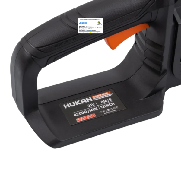 Máy cưa xích dùng pin 21V HUKAN G3-YUP-C12B (GEN 3, 12 inch) - Thân máy