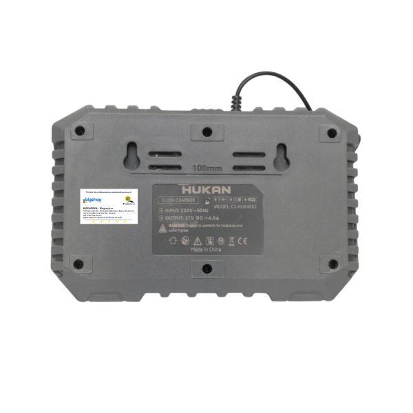 Bộ đôi sạc pin nhanh 4.0Ah HUKAN G3-HUK40X2 (GEN 3, có quạt tản nhiệt)
