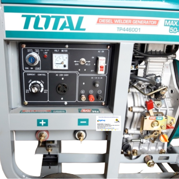 Máy phát điện dùng dầu diesel kiêm máy hàn 4.6kW/180A TOTAL TP446001