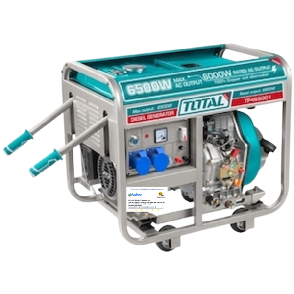 Tổ máy phát điện dùng dầu diesel 6.5kW TOTAL TP465001