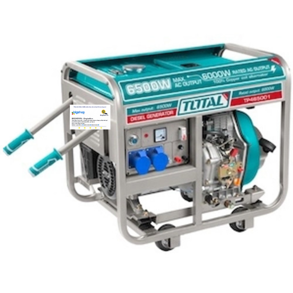 Tổ máy phát điện dùng dầu diesel 6.5kW TOTAL TP465001