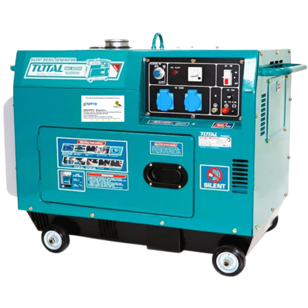 Tổ máy phát điện dùng dầu diesel 6.5kW TOTAL TP265001-1