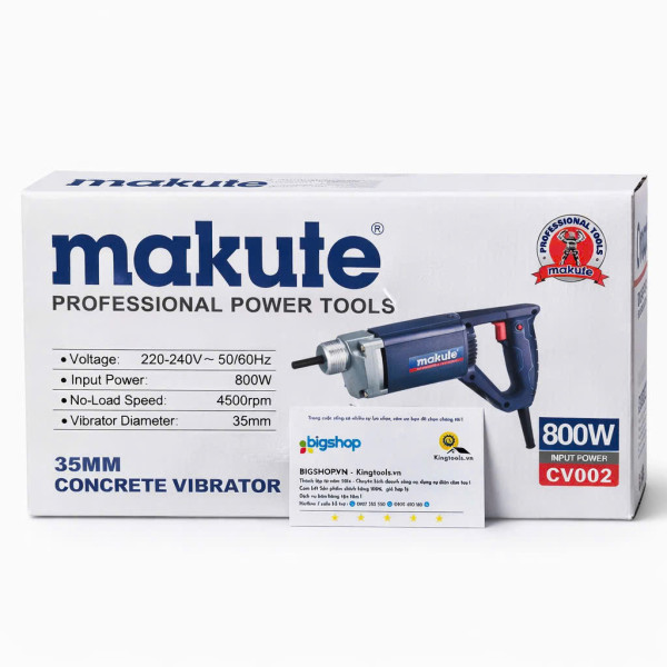 Máy đầm dùi MAKUTE CV002 (CS 800W, dây đầm 1.5m)