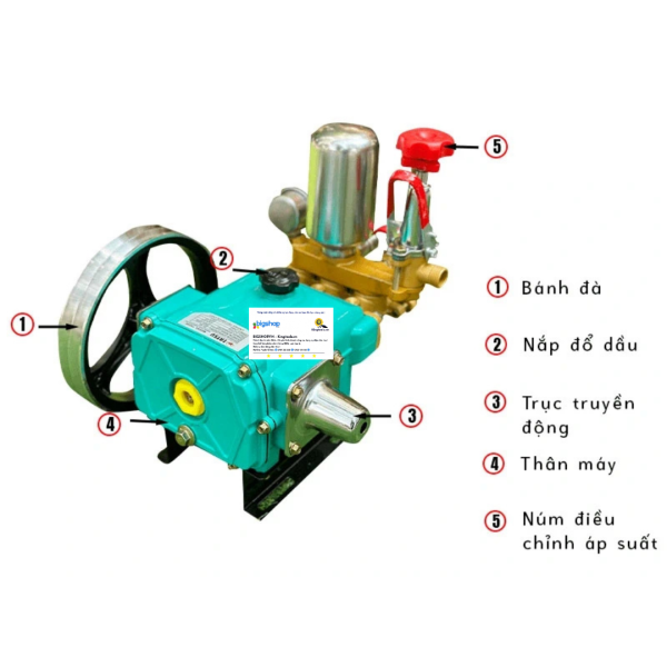 Đầu phun áp lực Piston sứ 1.0HP TATSU TS122S (TS22S)