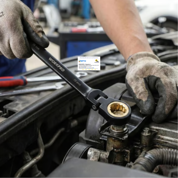 Bộ cờ lê kết hợp chống trượt đầu mềm 8 món Workpro WP202603