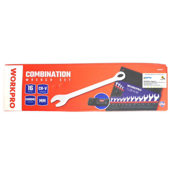 Bộ cờ lê vặn 16 cái Workpro WP202503
