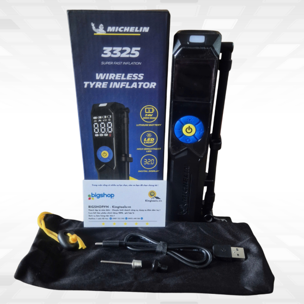 Máy Bơm Lốp Ô Tô Không Dây Michelin 3325