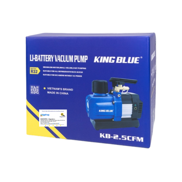 Máy hút chân không dùng pin 18V Kingblue KB-2.5CFM