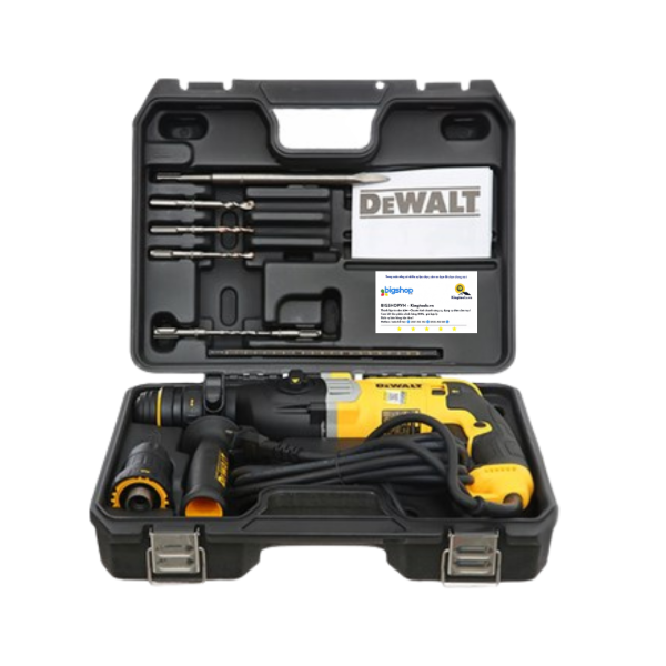 Máy khoan búa cầm tay Dewalt D25144KA-B1 (CS 900W, 3 chức năng)
