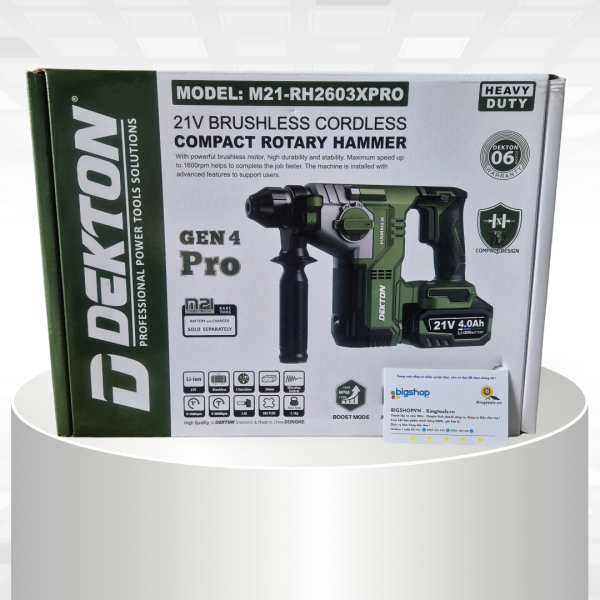 Máy khoan bê tông pin DEKTON M21-RH2603XPRO