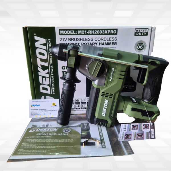 Máy khoan bê tông pin DEKTON M21-RH2603XPRO