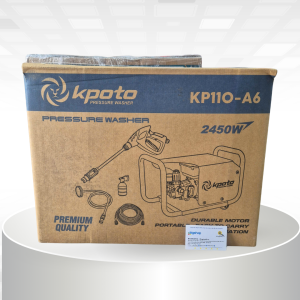 Máy phun rửa KPOTO KP110-A6 – Công suất 2500W, áp lực 60 bar