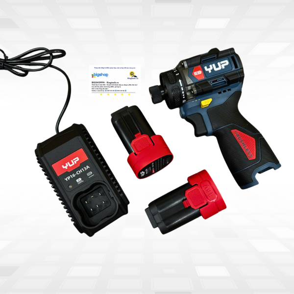 Máy siết vít trượt dùng pin 16V YUPAI YP16-W50B (2 pin 2.0Ah và 1 sạc)