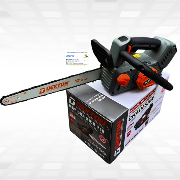 Máy cưa xích dùng pin 21V Dekton M21-CX12CP (12 inch, Chưa bao gồm pin, sạc)