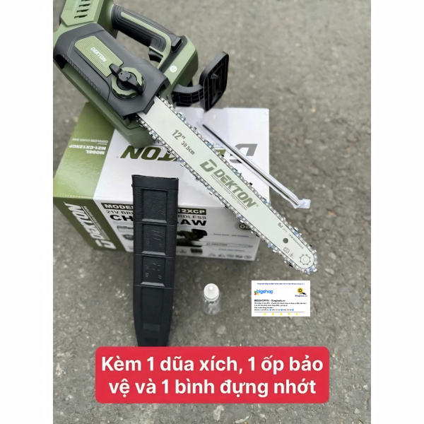 Máy cưa xích dùng pin 21V Dekton M21-CX12XCP (12 inch, Chưa bao gồm pin, sạc)