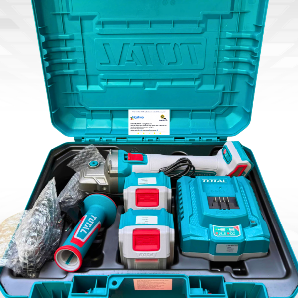 Máy mài góc dùng pin 20V Total TAGLI2120232 (2 Pin 5.0Ah và 1 Sạc)