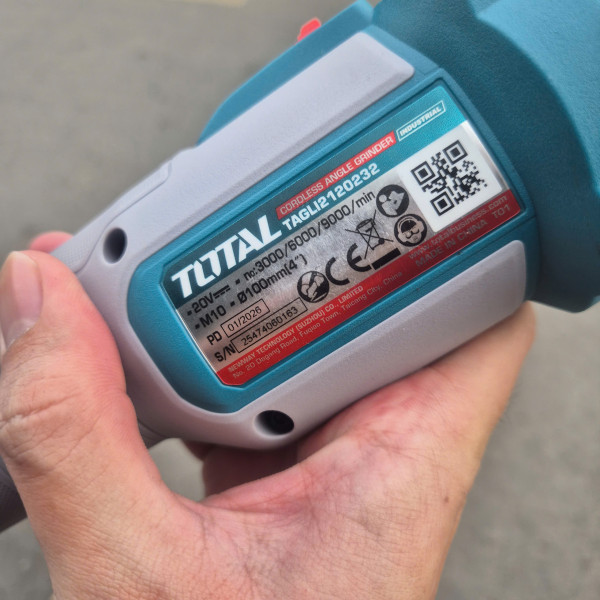 Máy mài góc dùng pin 20V Total TAGLI2120232 (2 Pin 5.0Ah và 1 Sạc)