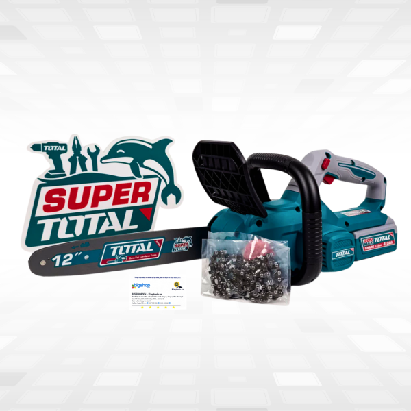 Máy cưa xích dùng pin 12 inch TOTAL TGSLI201262 (2 pin 4.0Ah và 1 sạc)