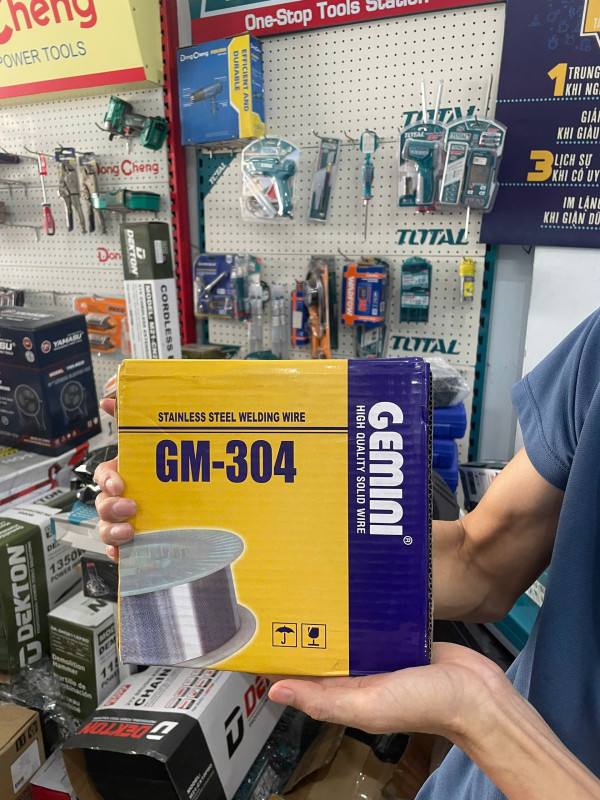 Cuộn dây hàn inox 304 5kg GEMINI GM-304 (dùng khí, đủ size)