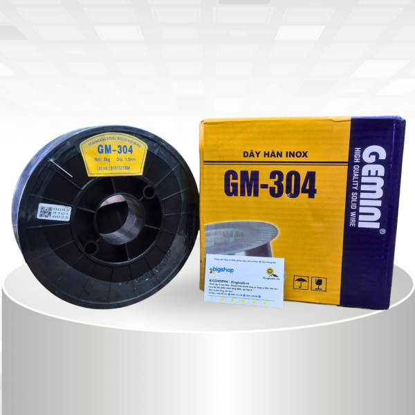 Cuộn dây hàn inox 304 5kg GEMINI GM-304 (dùng khí, đủ size)