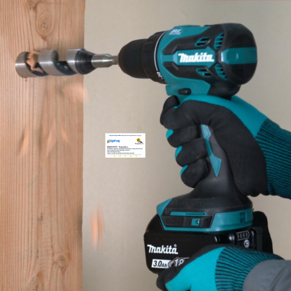 Combo máy khoan búa vặn vít dùng pin 18V MAKITA DHP490 (1 pin 3.0Ah và 1 sạc)
