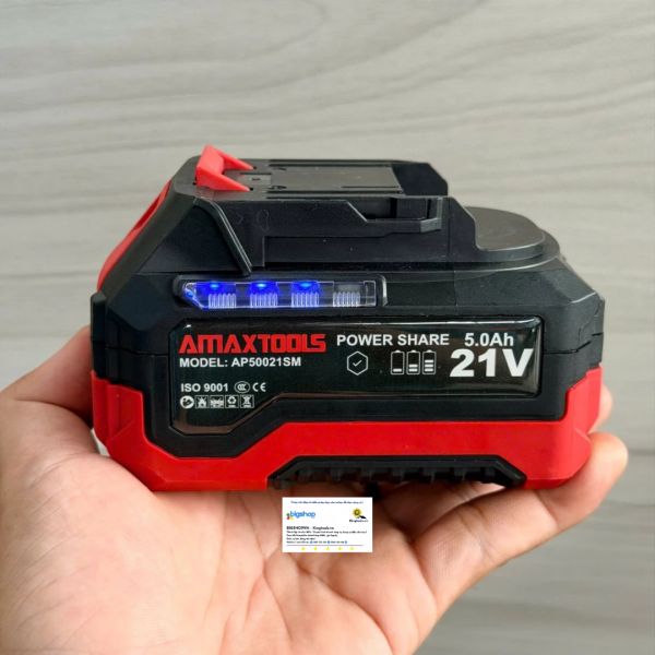Pin Lithium AMAXTOOLS AP50021SM (21V/5.0Ah)