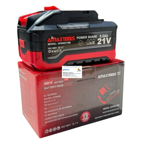 Pin Lithium AMAXTOOLS AP60021SM (21V/6.0Ah)