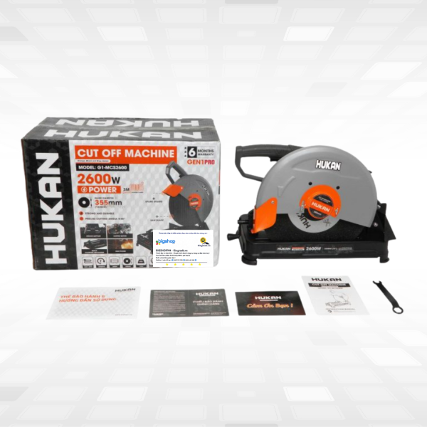 Máy cắt sắt HUKAN G1-MCS2600 (GEN 1 PRO - CS 2600W, lưỡi cắt 355mm)