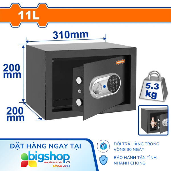 Két sắt điện tử 20x31x20cm WADFOW WEB1520