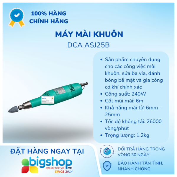 Máy mài khuôn DCA ASJ25B (Công suất 240W)