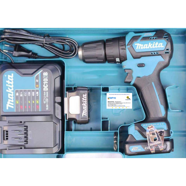 Máy khoan búa vặn vít dùng pin 12V MAKITA HP332DSAE (2 pin 2.0Ah và 1 sạc)