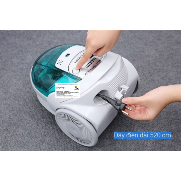 Máy hút bụi dạng hộp HITACHI CV-BF16 (Công suất 1600W)