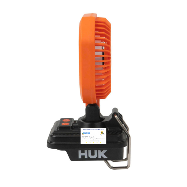 Quạt để bàn có tích hợp đèn LED dùng pin HUKAN G3-FS004 (GEN 3) - Thân máy