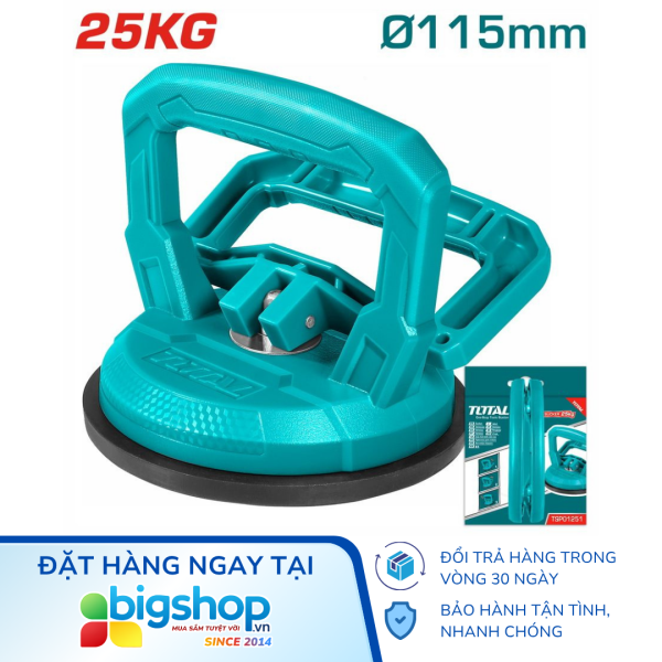 Giác hút kính cầm tay 25kg TOTAL TSP01251 (115mm)