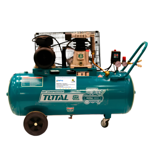 Máy nén khí dây curoa 100L TOTAL TC1301006 (Công suất 3HP)