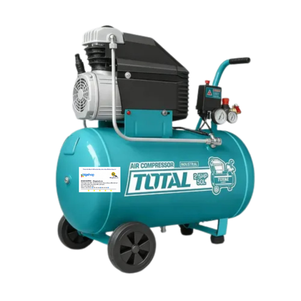 Máy nén khí có dầu 50L TOTAL TC125506 (Công suất 2.5HP)