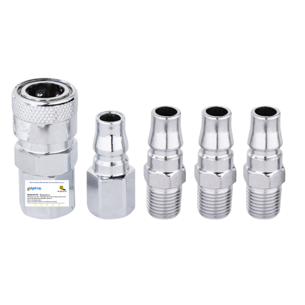 Bộ 5 đầu hơi nhanh 1/4 inch WADFOW WQP3673