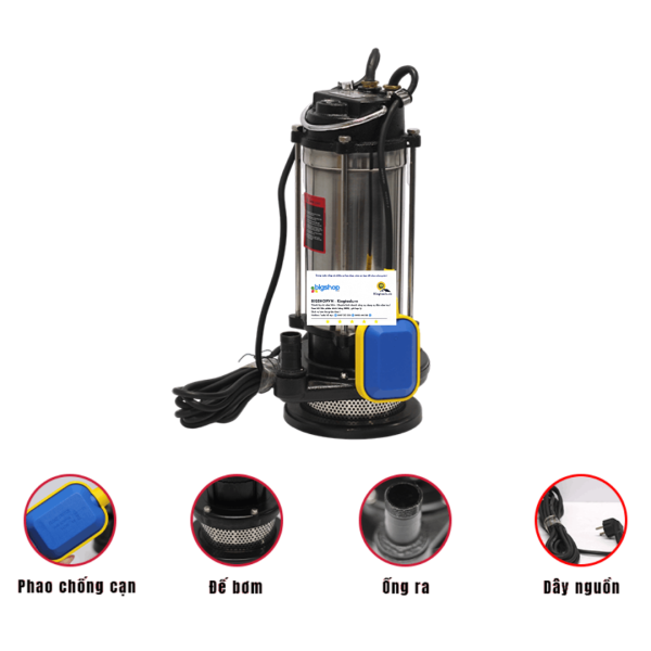 Máy bơm chìm có phao chống cạn STANIC SNP1100S (CS 1100W)