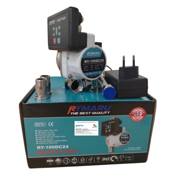 Máy bơm tăng áp từ mini 24V RYMARU RY-100DC24 (CS 100W)