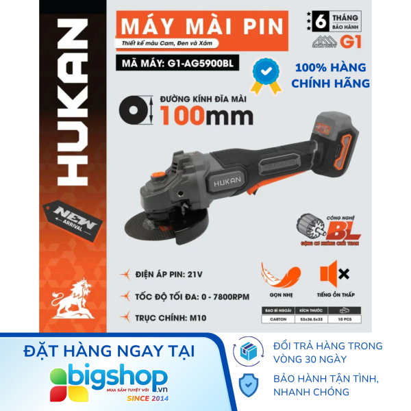 Máy mài pin HUKAN G1-AG5900BL (GEN 1) - Thân máy