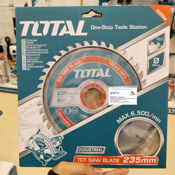 Lưỡi cưa TCT 235mm TOTAL TAC231623 (60T)