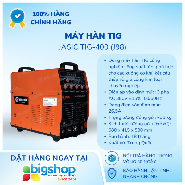 Máy hàn TIG JASIC TIG-400 (J98)