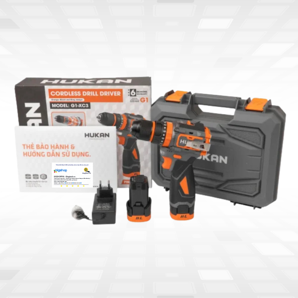 Máy khoan pin HUKAN G1-XC3 (GEN 1) - 2 pin 16V và 1 sạc