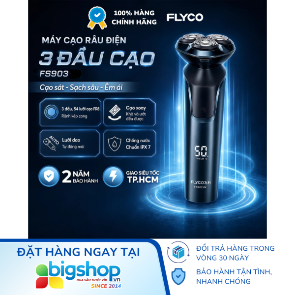 Máy cạo râu điện xoay FLYCO FS903